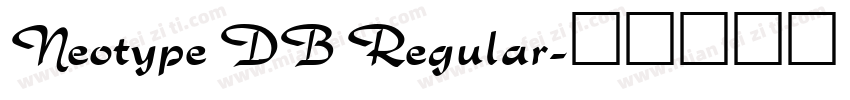 Neotype DB Regular字体转换